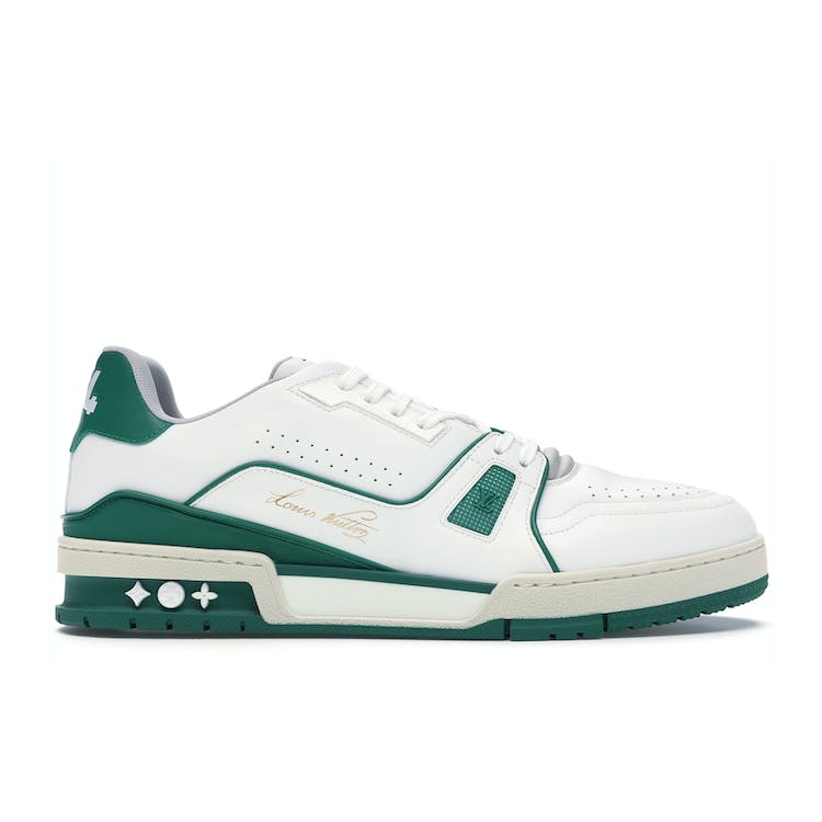 Image of Louis Vuitton LV Trainer Sneaker Low White Green