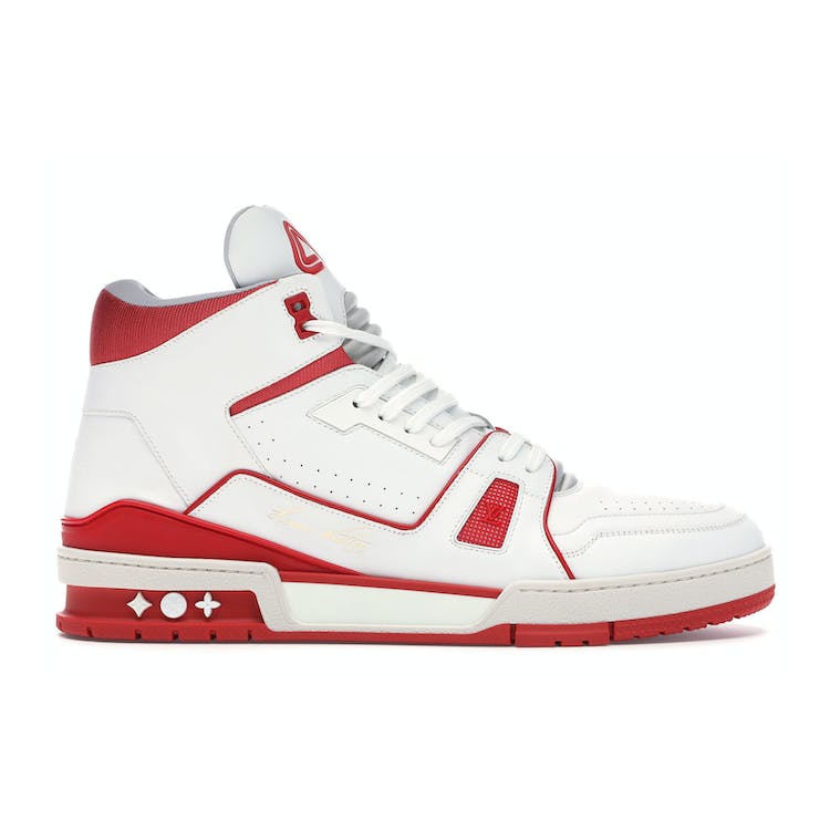 Image of Louis Vuitton LV Trainer Sneaker Mid White Red
