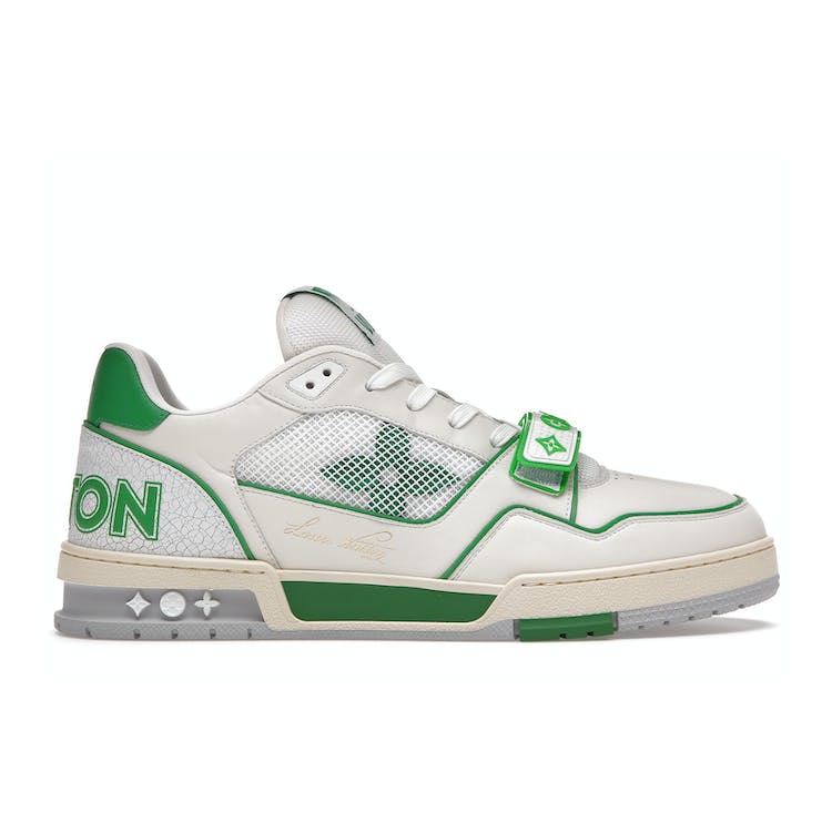 Image of Louis Vuitton Trainer Green Mesh