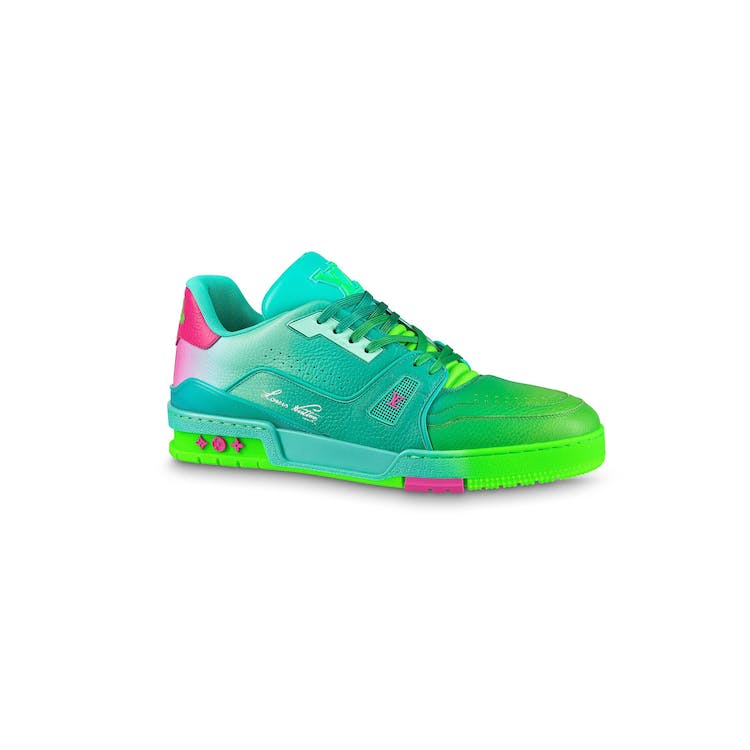 Image of Louis Vuitton Trainer Green Ombre