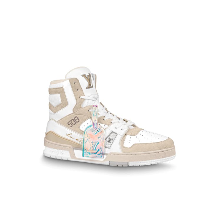 Image of Louis Vuitton Trainer Sneaker White Iridescent