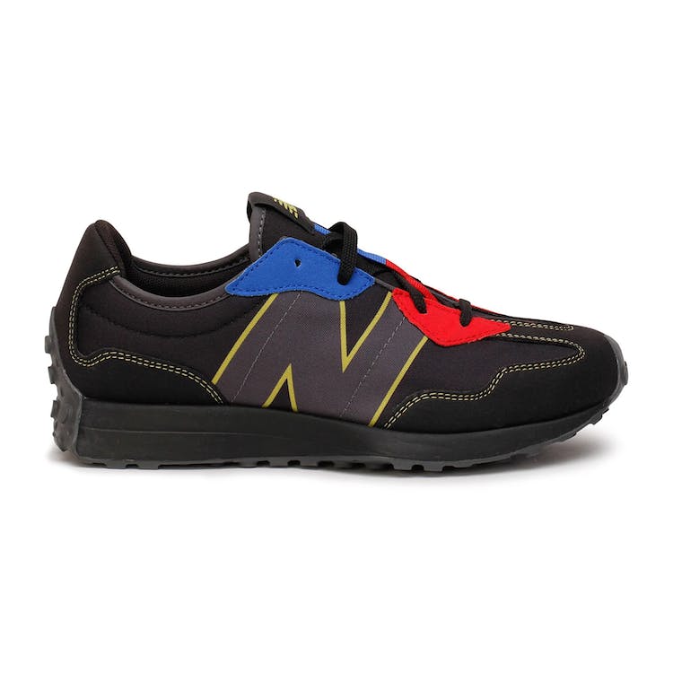 Image of New Balance 327 Black Red Blue (GS)