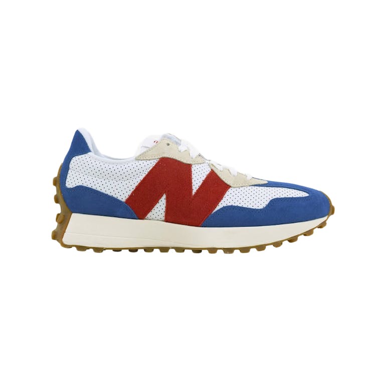 Image of New Balance 327 Blue Red JD Sport Exclusive