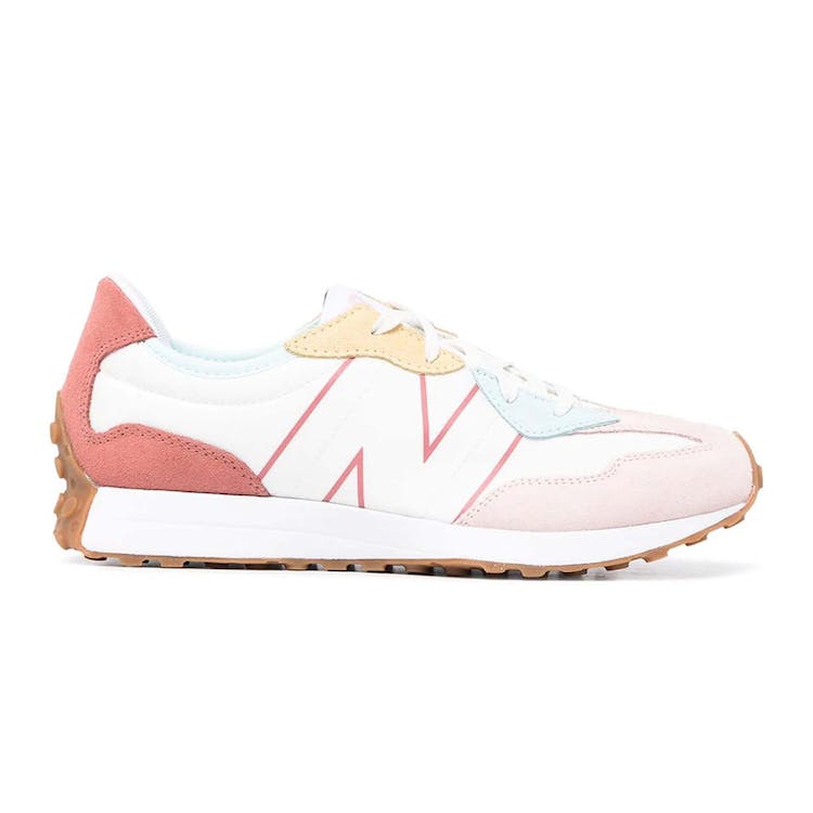 Image of New Balance 327 White Oyster Pink Gum (GS)