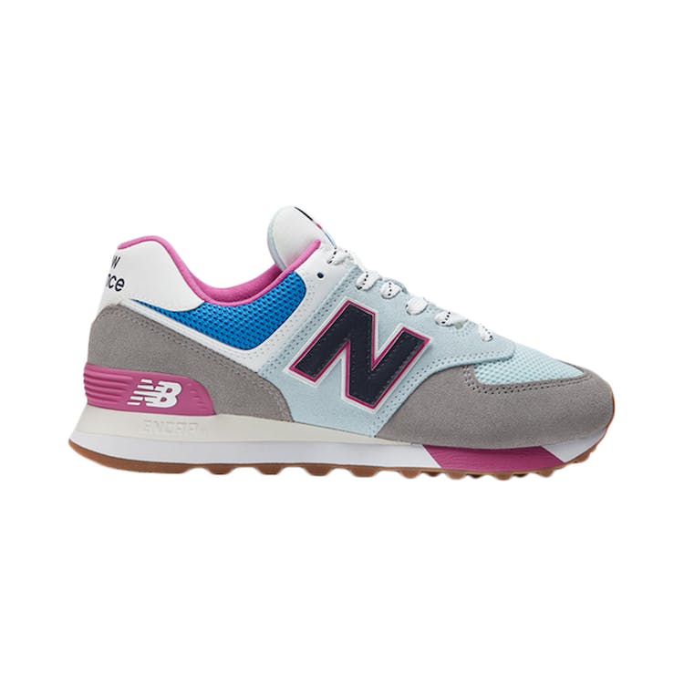 Image of New Balance 574 Marblehead Blue Pink Gum (W)