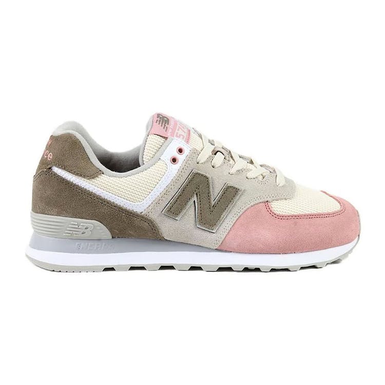 new balance 574 luxe sneaker in olive