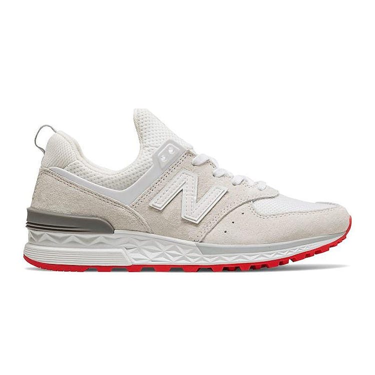 Image of New Balance 574 Sport Off White Red (W)