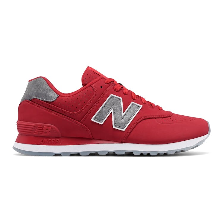 Image of New Balance 574 Synthetic Red