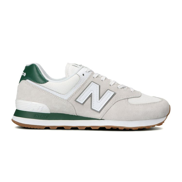 Image of New Balance 574 White Green Gum