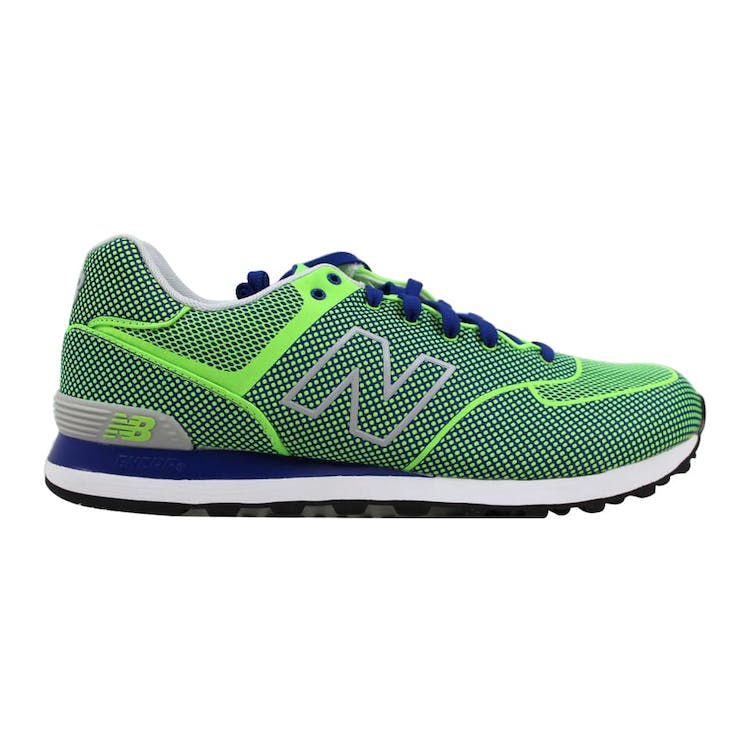 Image of New Balance 574 Woven Green Blue