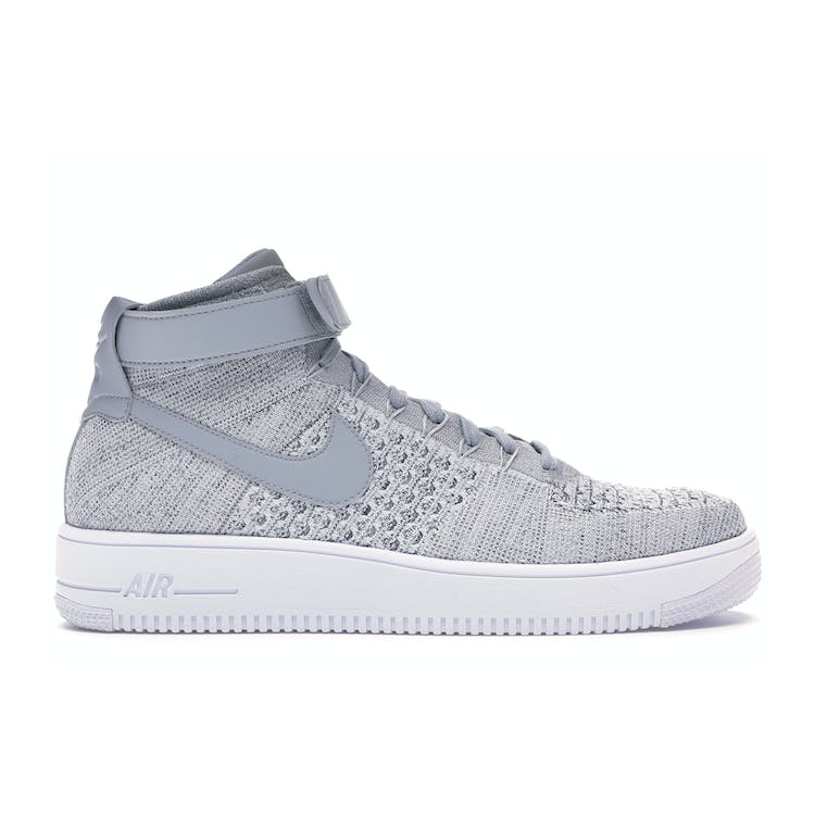 Image of Nike Af1 Ultra Flyknit Mid Wolf Grey / Wolf Grey-White