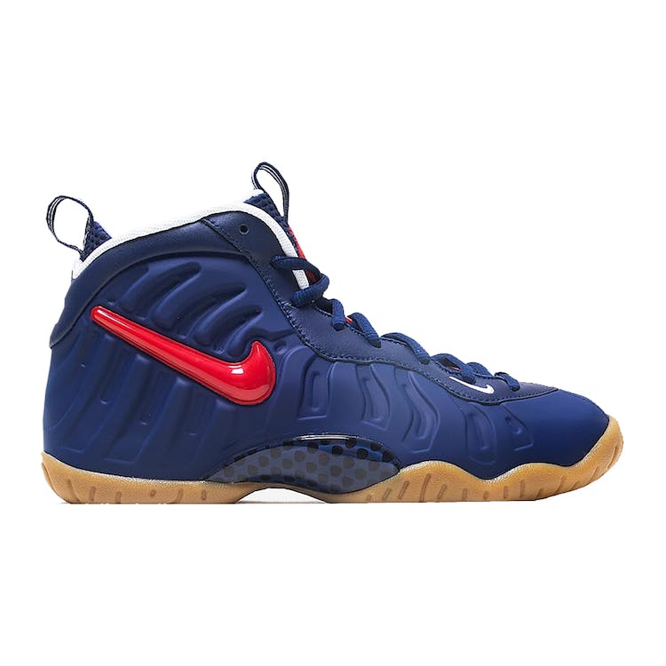 Image of Nike Air Foamposite Pro Blue Void University Red (GS)