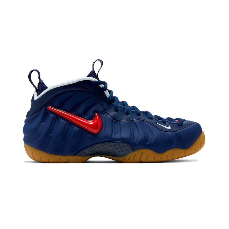 Image of Nike Air Foamposite Pro Blue Void University Red