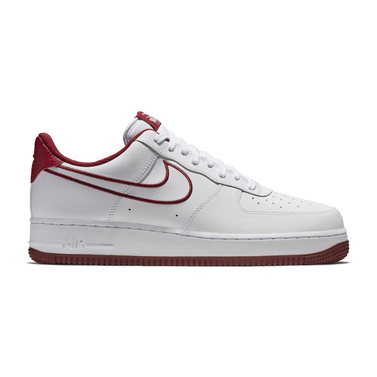 Image of Nike Air Force 1 07 Leather White Team Red