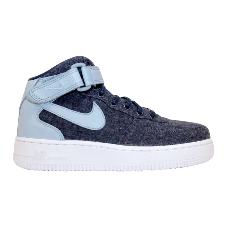 Image of Nike Air Force 1 07 Mid Leather Premium Midnight Navy (W)