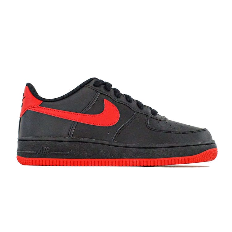 Image of Nike Air Force 1 Low 07 Black University Red (GS)