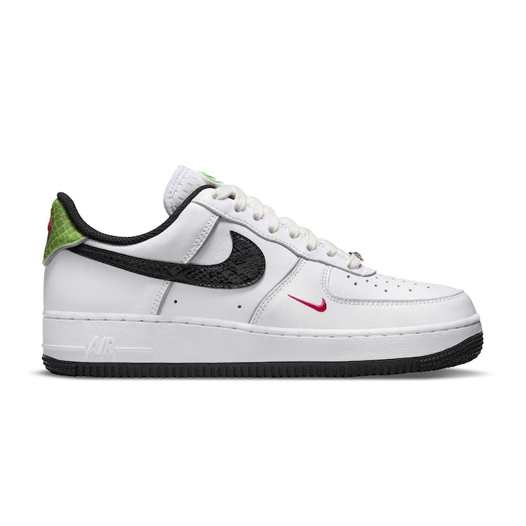 Image of Nike Air Force 1 Low 07 Just Do It Snakeskin White Black (W)