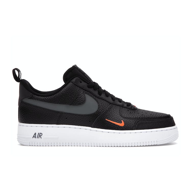 Image of Nike Air Force 1 Low 07 LV8 Black Tumbled Leather