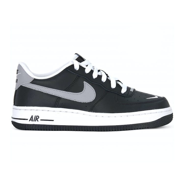 Image of Nike Air Force 1 Low 07 LV8 Black Wolf Grey (GS)