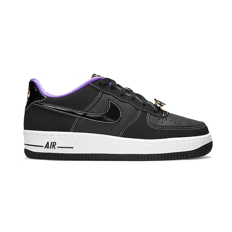 Image of Nike Air Force 1 Low 07 LV8 World Champ Black Purple (GS)