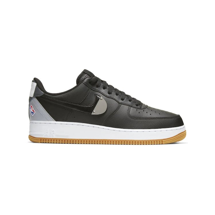 Image of Nike Air Force 1 Low 07 NBA Black Silver