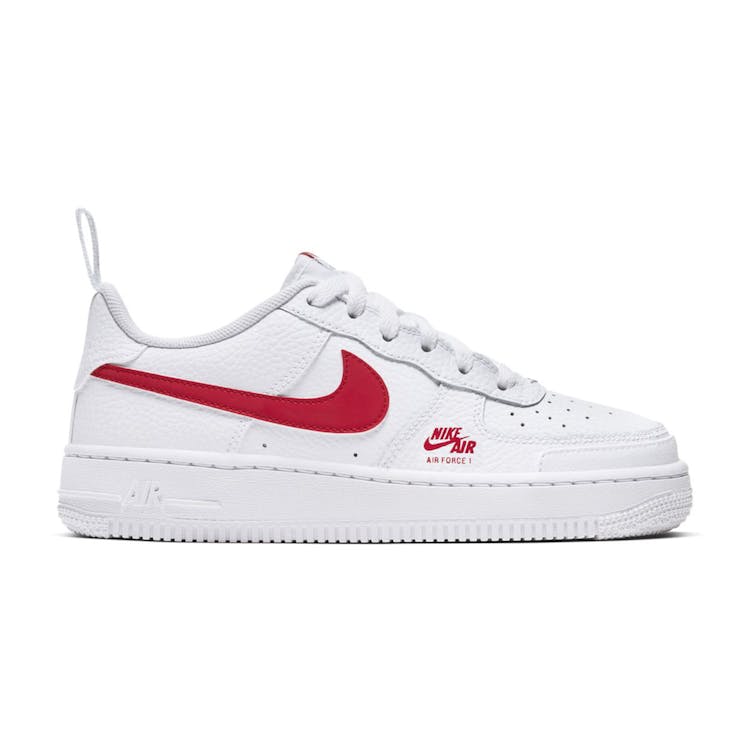 Image of Nike Air Force 1 Low 07 White University Red (GS)
