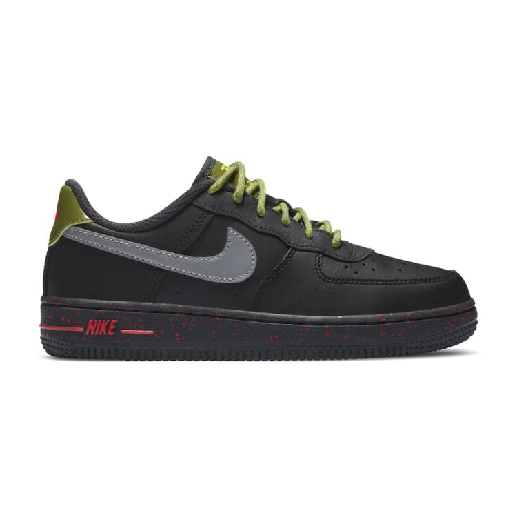 Image of Nike Air Force 1 Low Black Asparagus (PS)