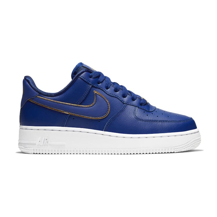 Image of Nike Air Force 1 Low Blue Gold Swoosh (W)