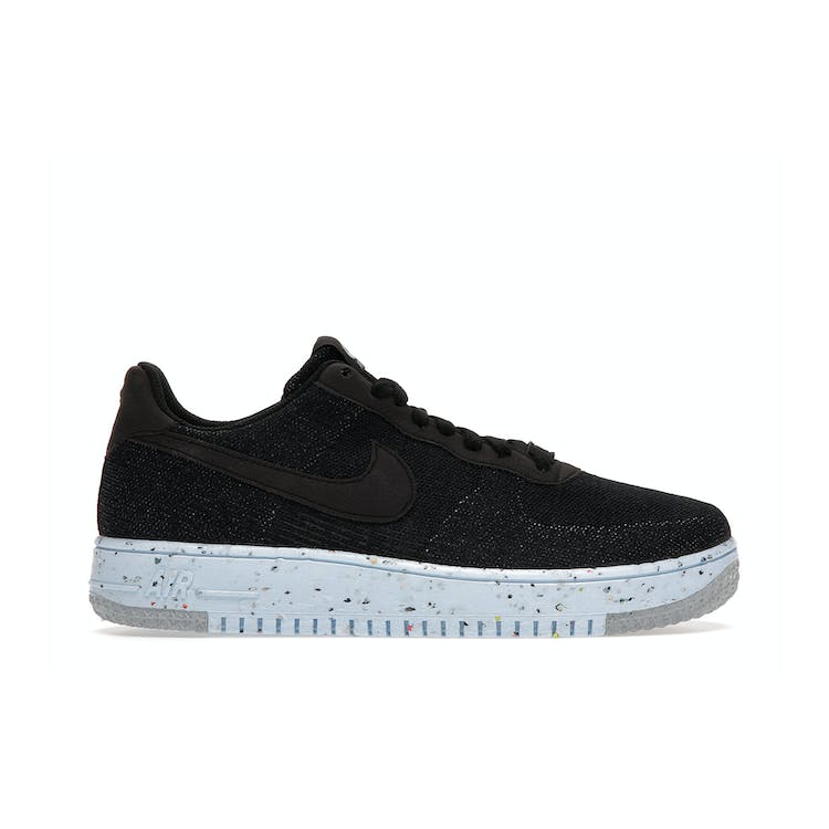 Image of Nike Air Force 1 Low Crater Flyknit Black Chambray Blue