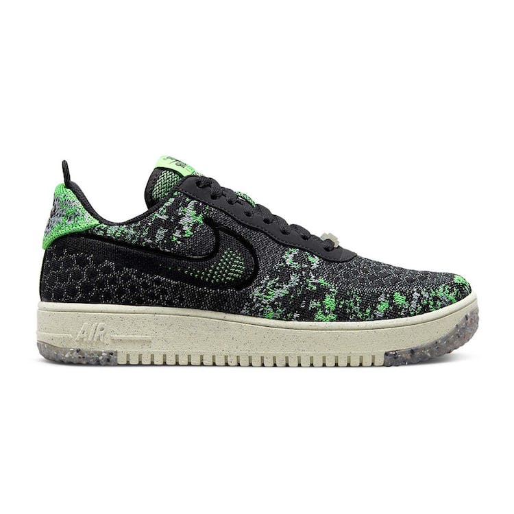Image of Nike Air Force 1 Low Crater Flyknit Black Volt