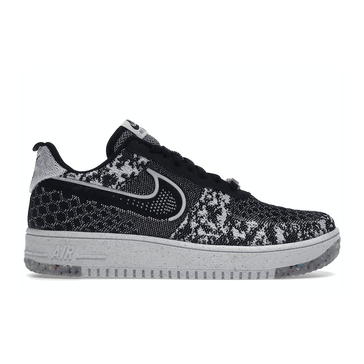 Image of Nike Air Force 1 Low Crater Flyknit Black White Melange