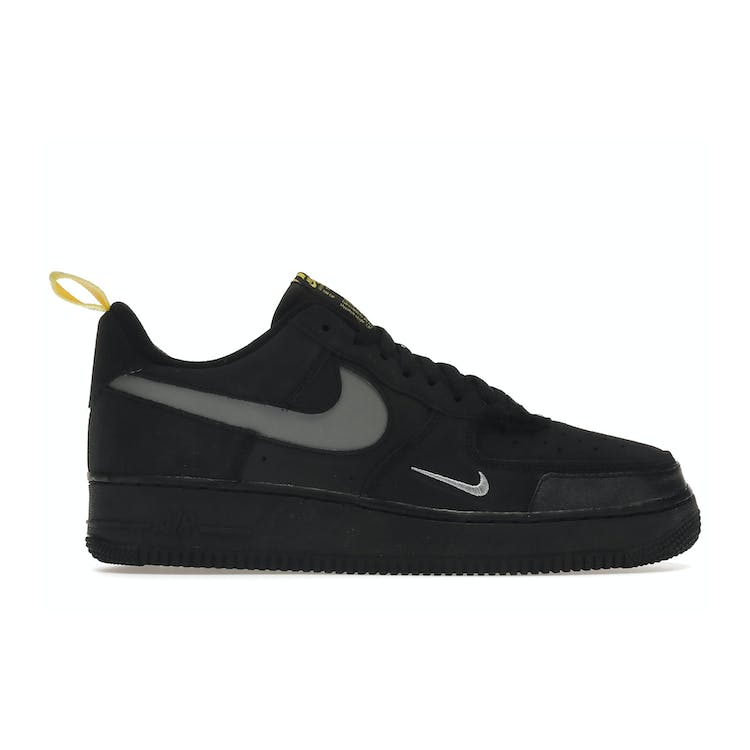 Image of Nike Air Force 1 Low Cut Out Swoosh Black