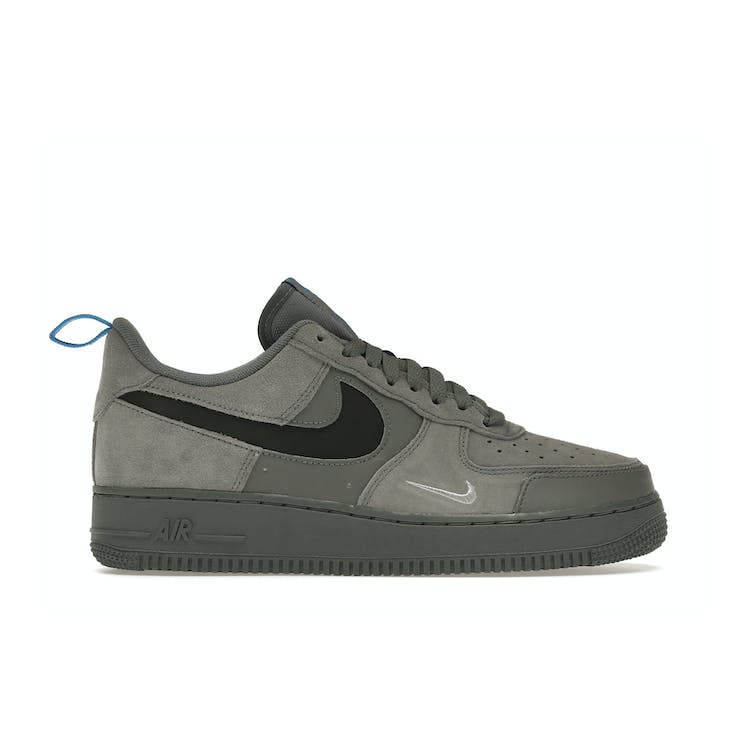Image of Nike Air Force 1 Low Cut Out Swoosh Grey