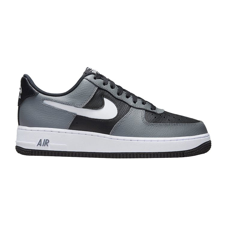 Image of Nike Air Force 1 Low Grey Black Cut Out Swoosh
