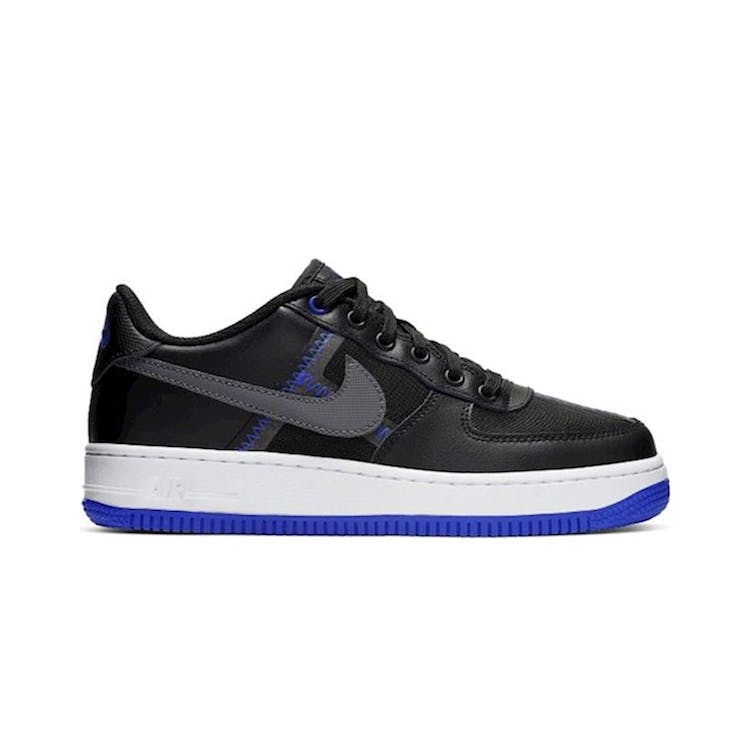 Image of Nike Air Force 1 Low LV8 Black Racer Blue Mystic Navy (GS)