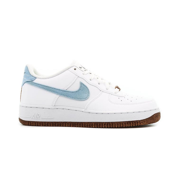 Image of Nike Air Force 1 Low LV8 Indigo Canvas Cork White (GS)