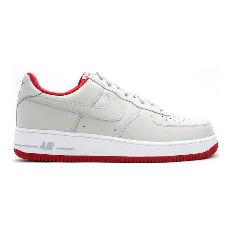 Image of Nike Air Force 1 Low Neutral Grey Varsity Red