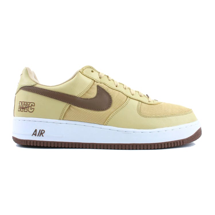 Image of Nike Air Force 1 Low NYC Corduroy Gold Dust