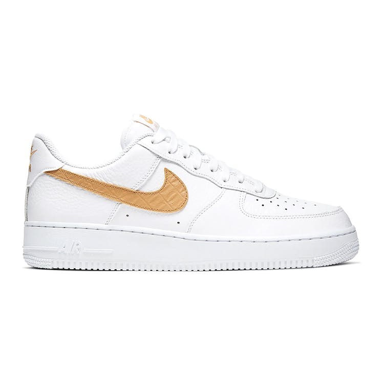 Image of Nike Air Force 1 Low Pony Hair Snakeskin Club Gold