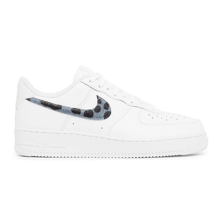 Image of Nike Air Force 1 Low Pony Hair Snakeskin Midnight Turquoise