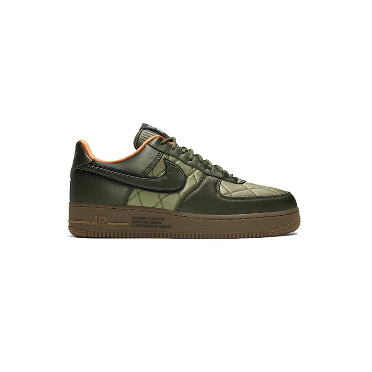 Image of Nike Air Force 1 Low Quilted Satin Pack Cargo Khaki
