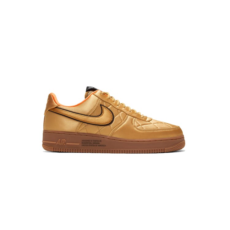 Image of Nike Air Force 1 Low Quilted Satin Pack Wheat