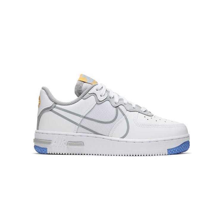 Image of Nike Air Force 1 Low React SU White Light Smoke Grey (GS)