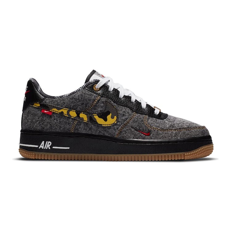 Image of Nike Air Force 1 Low Remix Black (GS)