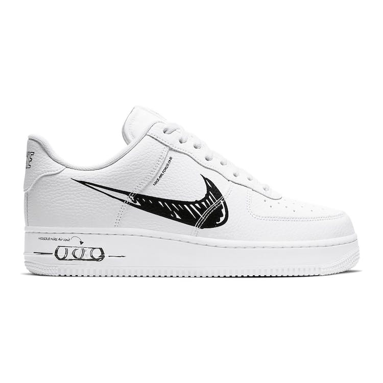 Image of Nike Air Force 1 Low Sketch White Black