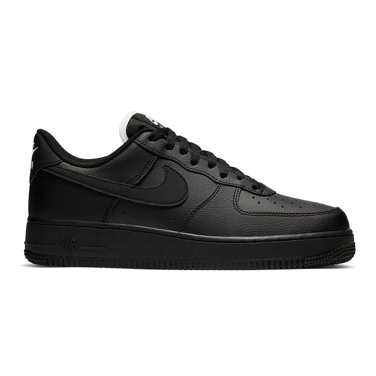 Image of Nike Air Force 1 Low Triple Black (White Tongue)