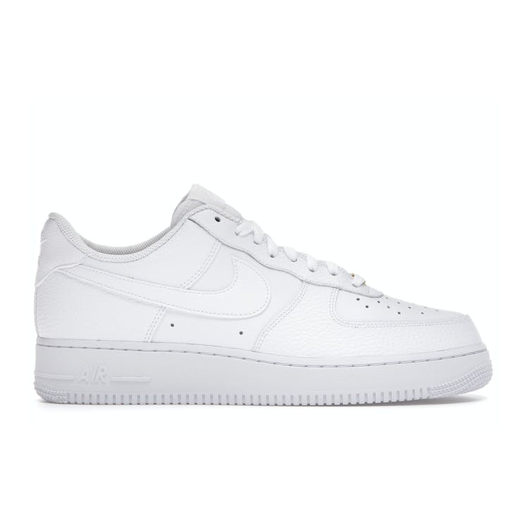 Image of Nike Air Force 1 Low Triple White Tumbled Leather