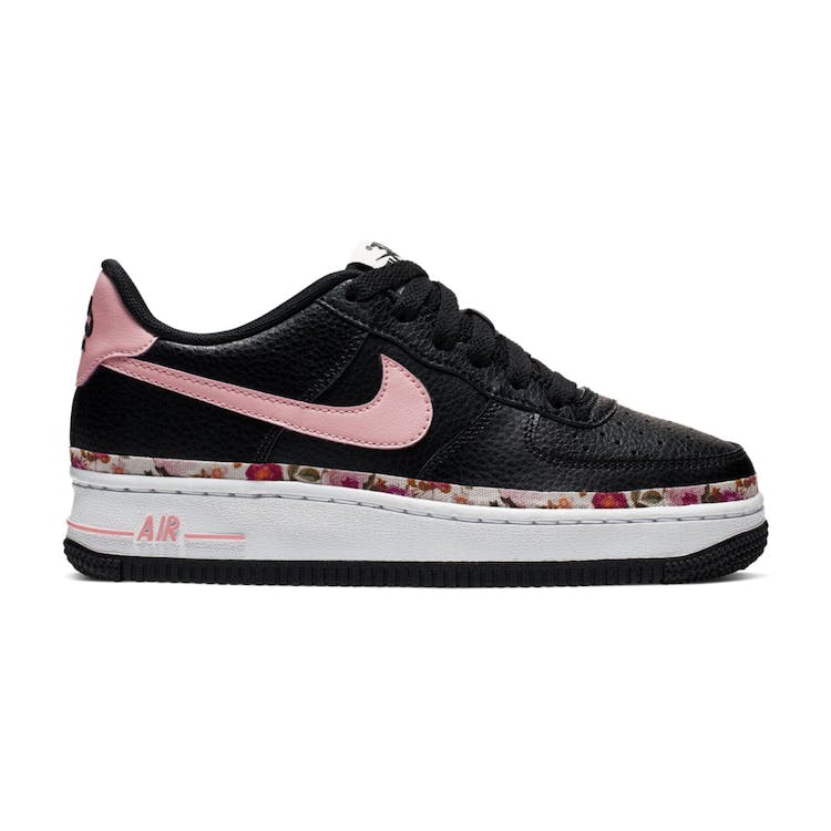 Image of Nike Air Force 1 Low Vintage Floral Black Pink (GS)
