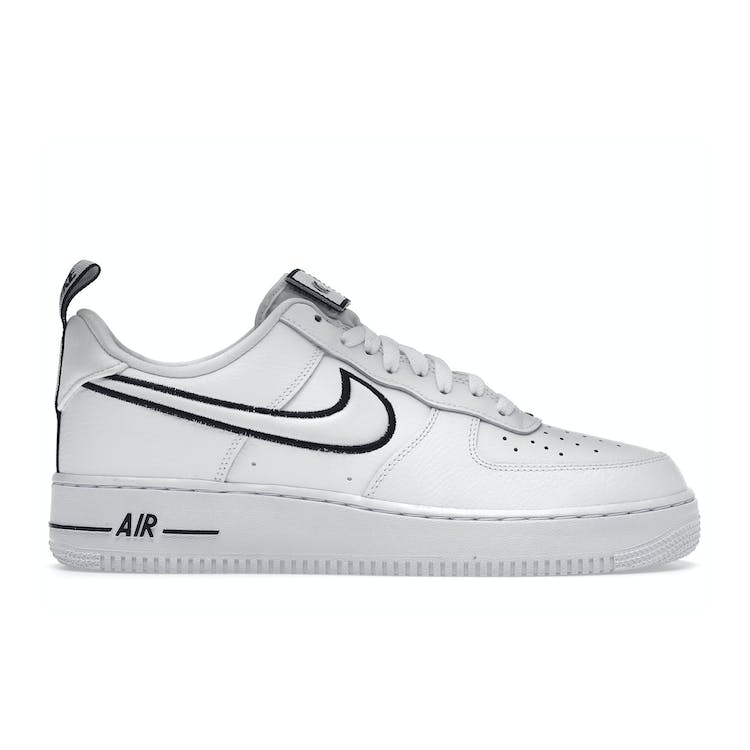 Image of Nike Air Force 1 Low White Black Outline Swoosh