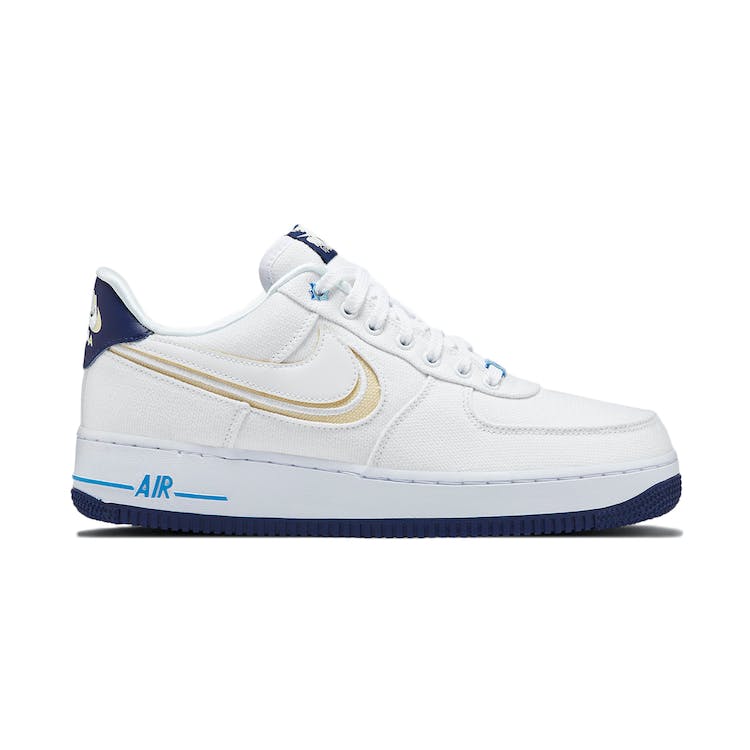 Image of Nike Air Force 1 Low White Canvas Navy Sole